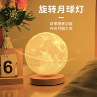 LP-6 Get Coupons🍅Rotating Moon Light Moon Planet Star Light Small Night Lamp Bedroom Sleep Lamp Bedside Ambience Light M