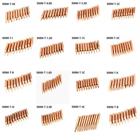 15 modles Lead-free 900M T Series Pure Copper Soldering Iron Tip Welding Sting For Hakko 936 FX-888D