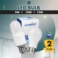 9w/10w/15w  LED Bulb Lampu Rumah Lampu Siling Bulb LED Energy Saving Led Light Bulb