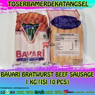 Wuenakk ** Bavari Beef Bratwurst Sausage 1 Kg / Sosis Sapi Isi 10 Pcs