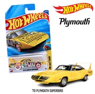 HOTWHEELS รุ่น 70 PLYMOUTH SUPERBIRD  โมเดลรถเหล็ก ของแท้1/64" โมเดลรถ Hot wheels HW01C3 รถของเล่น ข
