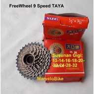 Sprocket/freewheel 9-Speed TAYA 13-32T Thread Thread