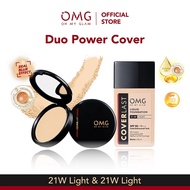 QEILA - SPECIAL BUNDLING OMG two way cake + OMG LIQUID FOUNDATION (POWDER + FOUNDATION)