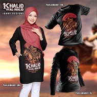 TSHIRT PAHLAWAN ISLAM (KHALID BIN AL-WALID, SA'AD BIN ABI WAQQAS & SAIDIN HUSSAIN IBN ALI ABN ABI TA