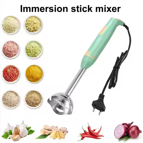 Immersion Stick Mixer Electric Handheld Blender Vegetable Grinder Portable Mixer for Meat/Vegetable/
