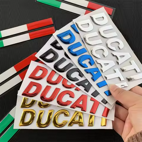 For Ducati Monster 600 620ie 696 796 797 821 937 3D Motorcycle Chrome Silver Sticker Decal Emblem Ta