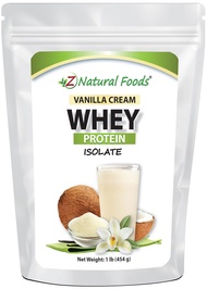 Z Natural Foods Vanilla Cream Whey Protein Isolate, Nutrition-Rich, Flavorful Protein Powder for Hea