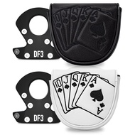 GOLF Putter Protective Cover Playing Card Embroidered Putter Cover LAB DF3 Magnet Closed GOLF Putter