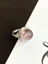 S925 Silver Rabbit Fur Ring