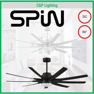 Spin Onix 62" 8 Blades DC Ceiling Fan with Optional LED