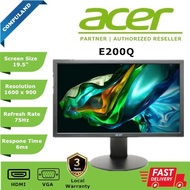Acer E200Q 19.5" Widescreen LED Monitor (VGA/HDMI) 3 Years Warranty | FAST SHIPPING