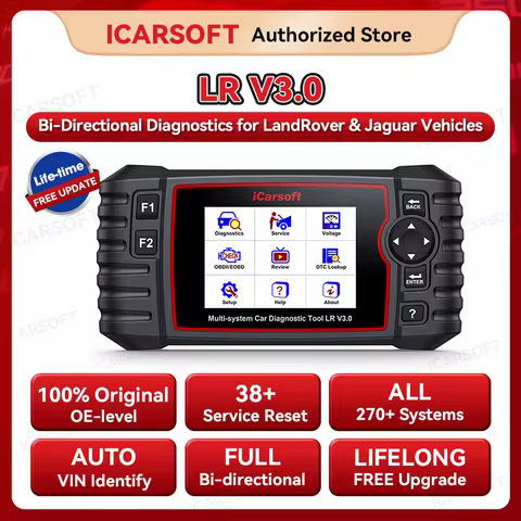 2025 iCarsoft LR V3.0 TPMS OBD2 Diagnostic Tool Multi-system For LANDROVER JAGUAR CARS Bi-directiona