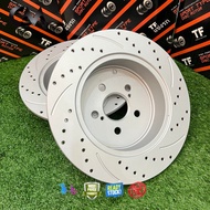 🔥 ORIGINAL TF SLOTTED & DRILLED DISC ROTOR (REAR) TOYOTA WISH ZNE10G ZGE20