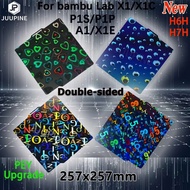 3D Juupine For Bambulab Build Plate P1s Spring Steel Sheet Pei Sheet 257x257 Build Plate P1s Bamboo 