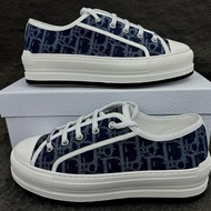 全新 Dior 迪奧 Walk'n 系列 老花刺繡厚底帆布鞋