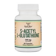 S-Acetyl L-Glutathione Capsules - 100mg, 60 Count (Acetylated Glutathione Antioxidant - More Absorba