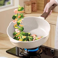 Non Stick Wok Deep Fry Pan PFOA Free Non-Stick Coating Cookware Suitable Induction