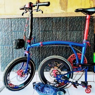 sepeda lipat mirip brompton rakitan bekas