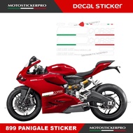 Full Fairing Shell Decal Sticker Tricolor Design Logo Corse 899 Motorcycle Lower Fairing Sticker For