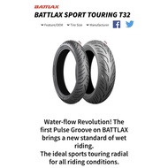 💥NEW ARRIVAL💥TYRE BRIDGESTONE T32 SPORT TOURING 120/70-17 160/60-17 180/55-17 140/70-18 120/70-18 12