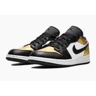 Nike Air Jordan 1 Low Gold Toe Black White CQ9487-700 GS 4Y 4.5Y BRAND NEW