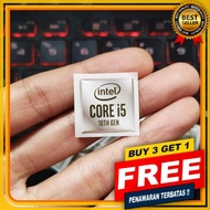 INTEL i5 GEN 10TH STICKER EMBLEM WATERPROOF FLEXIBLE RESIN STICKER SINGLE