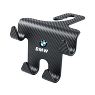 1Pcs BMW Car hook suspension seat with integrated design of four hooks on the back, carbon fiber tex