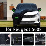 For Peugeot 5008 Outdoor Protection Full Car Covers Snow Cover Sunshade Waterproof Dustproof Exterio