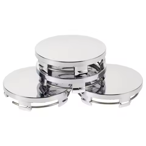 4Pcs Auto Wheel Center Hub Caps Modification Car Parts Durable Metal Easy Install Elegant Look Wheel