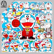 52 Sheets Doraemon Cartoon Luggage Stickers Suitcase Scooter Guitar Decoration Car Waterproof Stickers