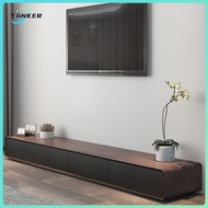 TV Console Nordic TV Cabinet Cabinet Coffee Table Combination Black Walnut Modern Minimalist Size Living Room Floor