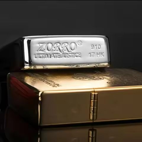 Zorro Brass 1941 Windproof Lighter Carved Men's Gift Lighters Smoking Smoking Accessories Gadgets fo
