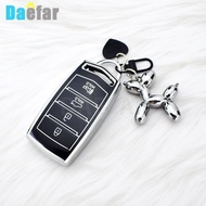 For HYUNDAI Genesis G70 G80 EQ900 G90 Smart Remote Key Bag Shell 4 Buttons TPU Car Key Case Fob Cove
