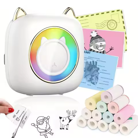 Mini Printer for iPhone and Android, Wireless Mini Photo Printer Label Printer, Portable Mini Therma