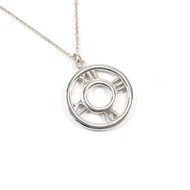【日本直送 中古美品】Tiffany & Co. 項鍊 Atlas 經典圓牌 純銀 925 配件