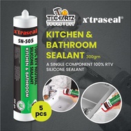 Xtraseal SN-505 RTV 100% Neutral Silicone Sealant Kitchen And Bathroom Antifungal Solution X 5pcs