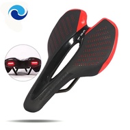 Road Bike Saddle with Tail Microfiber Folding Bicycle Cushion Mountain Saddle Bicycle Parts