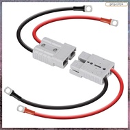 [L E U R] 50A 8Awg Battery Quick Connect Electric Forklift Cable Kit with O Ring Terminal,40cm/1ft w