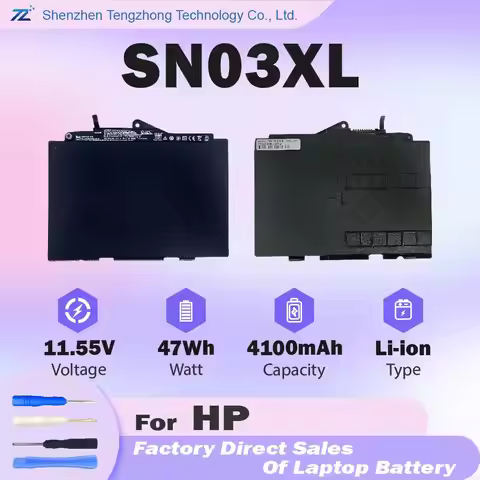 SN03XL Laptop Battery Replacement for HP EliteBook 820 G3 725 G3 Series SN03044XL HSTNN-DB6V 800232-