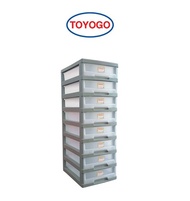 Toyogo 8 Tier Stationery Storage Office Drawer With Wheels