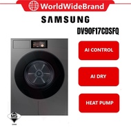 Samsung 17 kg Bespoke AI™ Front‑Load Dryer DV90F17CDSFQ Hybrid Heat Pump