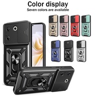 Fashion Cases for Tecno Camon 20 Pro CK6 CK6n CK7n CK8n Hard Push Pull Window Stand Magnetic Back Co
