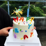 Dopamine balloon birthday cake decoration paper cupcake dessert baking decoration