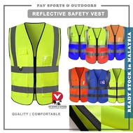 Safety Vest Reflective Jacket Strip Protective Suit Pocket Clothing Security Rela Construction Site 