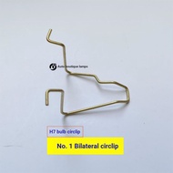 B. b.Citroen Shijia Headlight H7 Bulb Fixed Circlip Far Near Light Clip Alice h7 Bulb Spring Clip AW