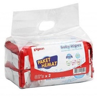 Pigeon PURE Water Baby Wipes Wet Tissue Economy Package (2 Packs x 82 Sheets)
