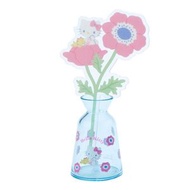 SANRIO - Hello Kitty 日版 亞克力 塑膠 花樽 花卉 桌上 小擺設 裝飾 擺件 凱蒂貓 吉蒂貓 2023 (雛菊設計系列)