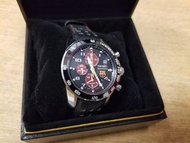 精工Seiko Sportura SNAE75P1 FC巴塞隆拿巴薩7T62石英三圈計時表足球