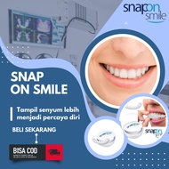 Snapon Smile Veeners Gigi Palsu Atas &amp; Bawah Gigi Instan Perfect Smile