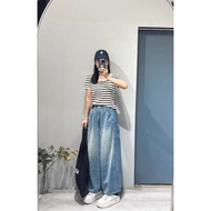 [CA Yanyan's Home] (Limited Edition) - #C7890-U-Neck Plain Striped Knit Top
